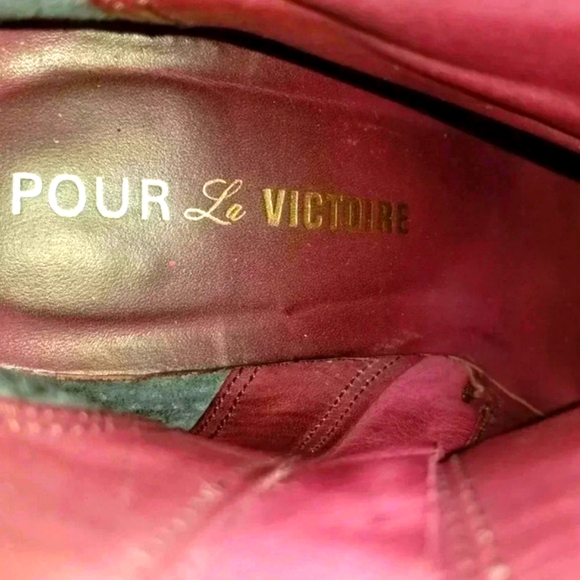 Pour La Victoire Suede Platform Booties - Size 7.5 - Picture 6 of 8